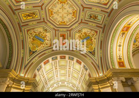 Dekoration der Decke im alten vila Stockfoto