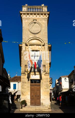 Saintes-Maries-de-la-Mer, der Hauptstadt der Region Camargue, Südfrankreich. Stockfoto