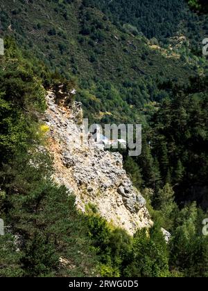 Die Stadt Bielsa in der Region Huesca/Aragon/Spanien Stockfoto