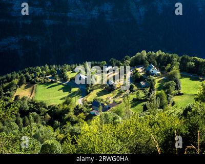 Das Dorf Espierba in der Region Huesca/Aragon/Spanien Stockfoto