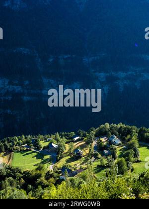 Das Dorf Espierba in der Region Huesca/Aragon/Spanien Stockfoto