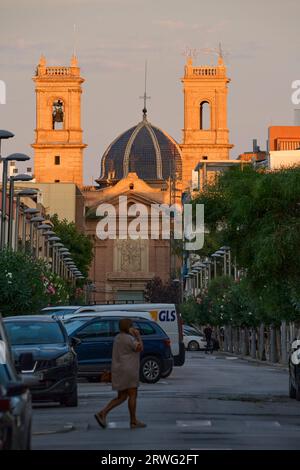 Kirche Santísimo Sacramento in Almassera (Valencia - Spanien) Stockfoto