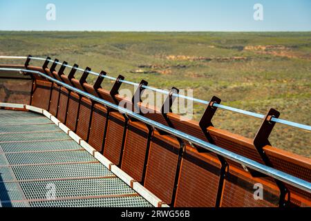 Skywalk Bridge Lookout im Kalbarri National Park, WA, Australien Stockfoto