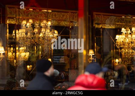 Ein Café im Zentrum Londons. Stockfoto