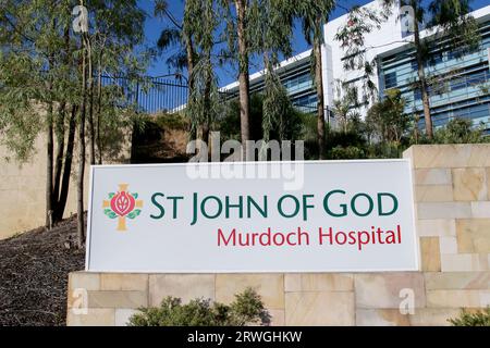 St. John of God Murdoch Hospital Eingangsschild Stockfoto