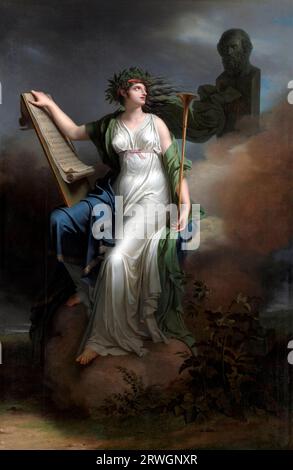 Calliope, Muse of Epic Poetry des französischen Künstlers Charles Meynier (ca. 1763-1768-1832), Öl auf Leinwand, 1798 Stockfoto