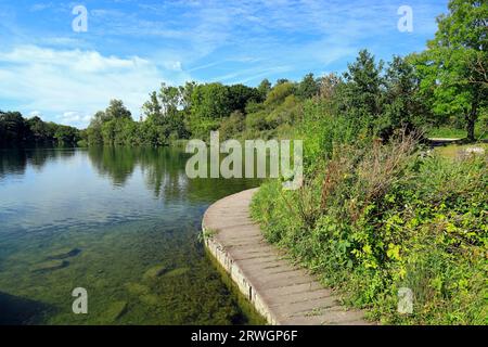 See, Cosmeston Seen und Country Park, Penarth, Vale von Glamorgan, South Wales, UK. Stockfoto