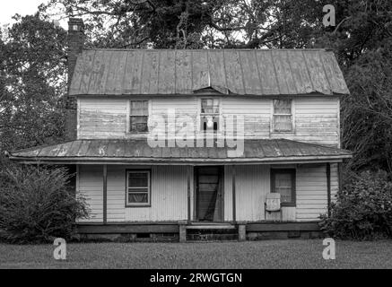 Ein verlassenes Haus in North Carolina Stockfoto