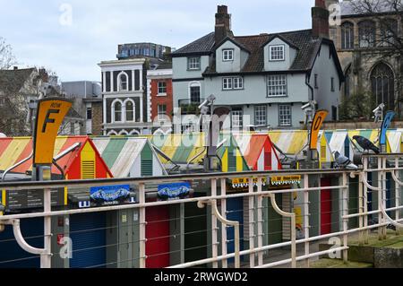 Norwich Markt Stockfoto