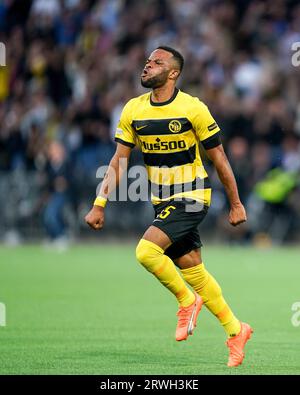 Bern, Schweiz. September 2023. Während des UEFA Champions League-Finalspiels zwischen den Jungen und RB Leipzig im Wankdorf-Stadion in Bern, Schweiz. (Daniela Porcelli/SPP) Credit: SPP Sport Press Photo. Alamy Live News Stockfoto