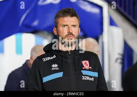 Sheffield, Großbritannien. September 2023. Middlesbrough Manager Michael Carrick während des Sheffield Wednesday FC gegen Middlesbrough FC EFL Sky Bet Championship Matches im Hillsborough Stadium, Sheffield, Großbritannien am 19. September 2023 Credit: Every Second Media/Alamy Live News Stockfoto