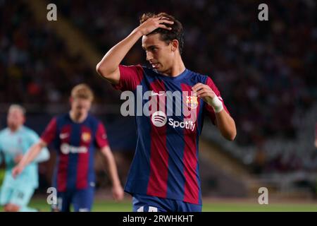 19. September 2023; Estadi Olimpic Lluis Companys, Barcelona, Spanien: UEFA Champions League Football, FC Barcelona versus Royal Antwerp: Joao Felix Stockfoto