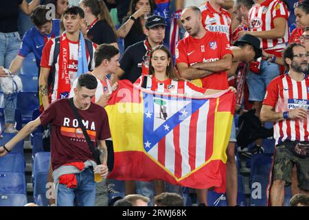 Rom, Latium, Italien. September 2023. 19/09/2023 Rom Olympisches Stadion Fußballspiel gültig für die Champions League 2023/24 zwischen SS Lazio vs Atletico Madrid. Im Bild: (Bild: © Fabio Sasso/ZUMA Press Wire) NUR REDAKTIONELLE VERWENDUNG! Nicht für kommerzielle ZWECKE! Stockfoto