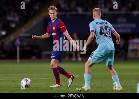 Barcelona, Spanien. September 2023. BARCELONA, SPANIEN - 19. SEPTEMBER: Während des UEFA Champions League-Spiels zwischen dem FC Barcelona und Royal Antwerp FC bei den Estadi Olimpic Lluis Companys am 19. SEPTEMBER 2023 in Barcelona, Spanien Credit: DAX Images/Alamy Live News Stockfoto