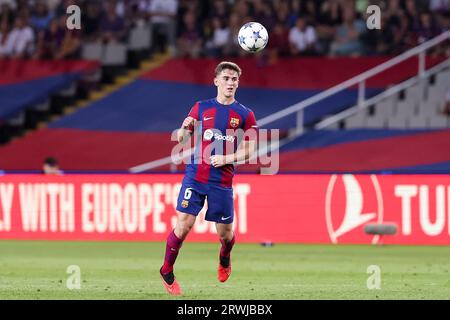 Barcelona, Spanien. September 2023. BARCELONA, SPANIEN - 19. SEPTEMBER: .Gavi des FC Barcelona während des UEFA Champions League-Spiels zwischen dem FC Barcelona und dem Royal Antwerp FC bei den Estadi Olimpic Lluis Companys am 19. September 2023 in Barcelona, Spanien (Credit Image: © Gerard Franco/DAX via ZUMA Press Wire) NUR REDAKTIONELLER GEBRAUCH! Nicht für kommerzielle ZWECKE! Stockfoto