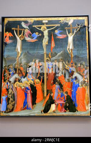 Die Kreuzigung hängt im Louvre-Museum in Paris Stockfoto