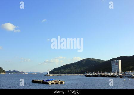 9. September 2023: Jinhaeru in Jinhae, Jinhae-gu, Changwon-si, Gyeongsangnam-do, Südkorea Stockfoto