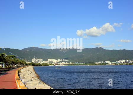 9. September 2023: Jinhaeru in Jinhae, Jinhae-gu, Changwon-si, Gyeongsangnam-do, Südkorea Stockfoto