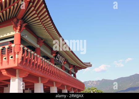 9. September 2023: Jinhaeru in Jinhae, Jinhae-gu, Changwon-si, Gyeongsangnam-do, Südkorea Stockfoto