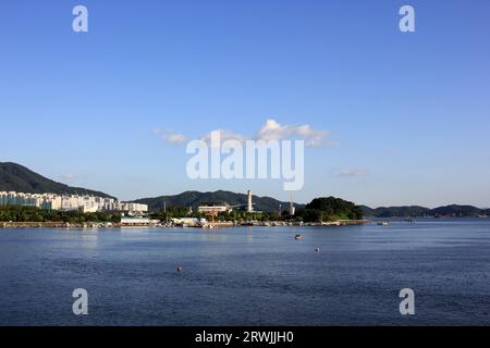 9. September 2023: Jinhaeru in Jinhae, Jinhae-gu, Changwon-si, Gyeongsangnam-do, Südkorea Stockfoto