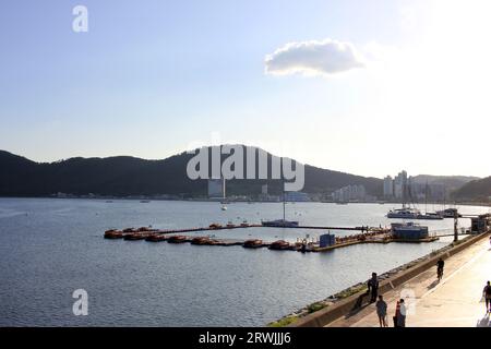 9. September 2023: Jinhaeru in Jinhae, Jinhae-gu, Changwon-si, Gyeongsangnam-do, Südkorea Stockfoto