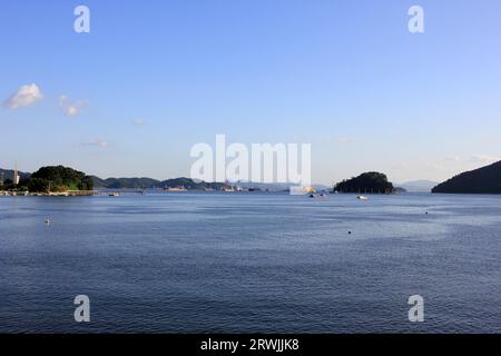 9. September 2023: Jinhaeru in Jinhae, Jinhae-gu, Changwon-si, Gyeongsangnam-do, Südkorea Stockfoto