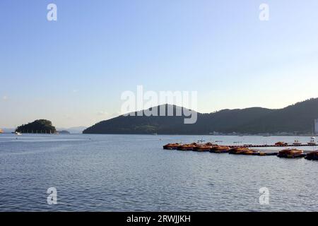 9. September 2023: Jinhaeru in Jinhae, Jinhae-gu, Changwon-si, Gyeongsangnam-do, Südkorea Stockfoto