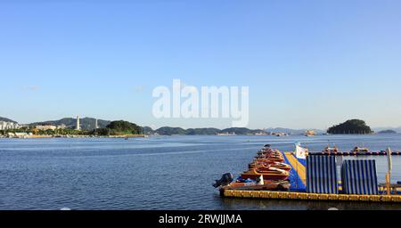 9. September 2023: Jinhaeru in Jinhae, Jinhae-gu, Changwon-si, Gyeongsangnam-do, Südkorea Stockfoto