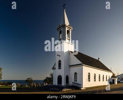 Les-Saints - sept-frères Katholische Kirche Grosses-Roches, Quebec, CA Stockfoto