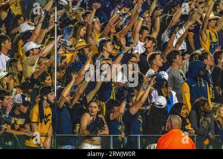 September 2023, Morgantown, WV, USA: 16. September 2023: Fans während der West Virginia University (WVU) vs. der University of Pittsburgh (Pitt) in Morgantown, WV im Milan Puskar Stadium. Bradley Martin/AMG (Bildnachweis: © AMG/AMG über ZUMA Press Wire) NUR REDAKTIONELLE VERWENDUNG! Nicht für kommerzielle ZWECKE! Stockfoto