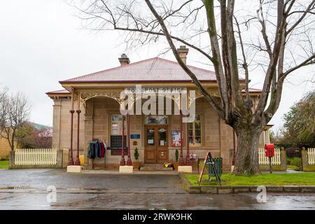 Das historische Gebäude des Ross Post Office in Ross, Tasmanien, Australien Stockfoto