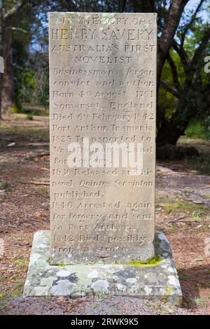 Isle of the Dead Cemetery in Port Arthur in Tasmanien, Australien Stockfoto