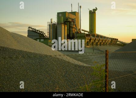 Asphaltmischanlage Stockfoto