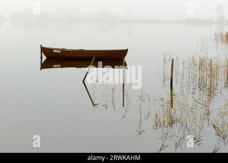 Die Insel Ummanz, Rügen, die auf dem Kubitzer und Schaproder Bodden liegt, ist schließlich die viertgrößte Insel in Mecklenburg-Vorpommern mit Stockfoto