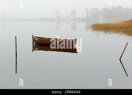 Die Insel Ummanz, Rügen, die auf dem Kubitzer und Schaproder Bodden liegt, ist schließlich die viertgrößte Insel in Mecklenburg-Vorpommern mit Stockfoto