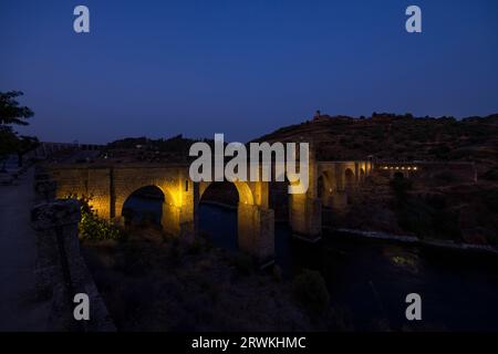 Puente de Alcantara in Extremadura, Spanien Stockfoto