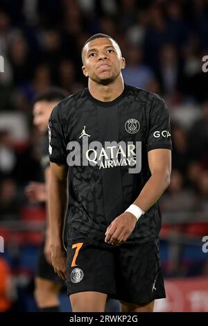 Paris, Frankreich. September 2023. Julien Mattia/Le Pictorium - Spiel PSG - Borussia Dortmund - 19/09/2023 - Frankreich/Ile-de-France (Region)/Paris - Kylian Mbappe beim ersten Spiel der Gruppe F der Champions League zwischen PSG und Borussia Dortmund im Parc des Princes am 19. September 2023. Quelle: LE PICTORIUM/Alamy Live News Stockfoto