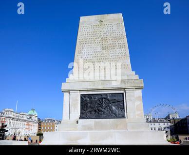 London, Großbritannien. The Guards Divisional Memorial (Harold Charlton Bradshaw / Gilbert Ledward; 1926) Horse Guards Parade Stockfoto