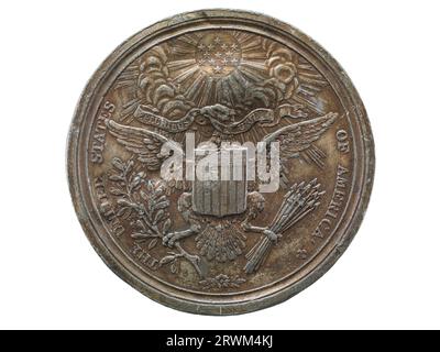 Diplomatenmedaille, 1790-1791, Vorderseite. 1987.0682.0002. Stockfoto