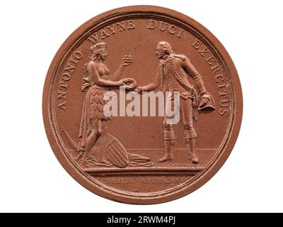 Medaille, Anthony Wayne am Stone Point, 1779, Vorderseite. 1991.0009.0550. Stockfoto