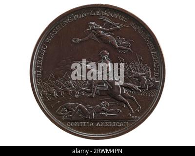 Medaille, William Washington im Cowpens, 1781, Vorderseite. 1991.0009.0557. Stockfoto