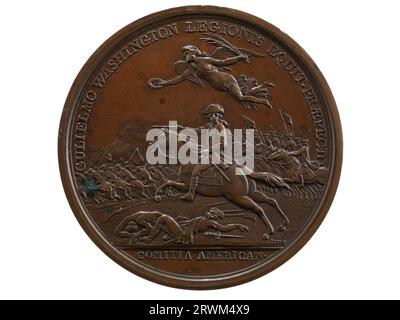 Medaille, William Washington im Cowpens, 1789, Vorderseite. 1991.0759.0001. Stockfoto