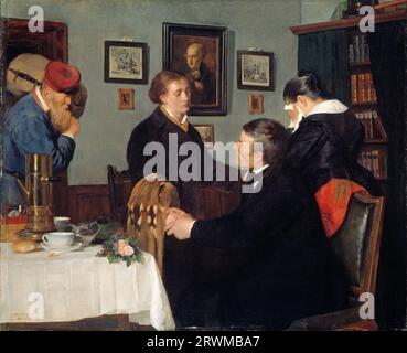 Harriet Backer - Der Abschied - 1878 Stockfoto