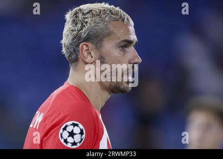 Rom, Italien. September 2023. Atletico Madrids Franzose Antoine Griezmann schaut während des UEFA Champions League-Spiels SS Lazio gegen Atletico Madrid am 19. September 2023 im Olimpico-Stadion in Rom. Quelle: Unabhängige Fotoagentur/Alamy Live News Stockfoto