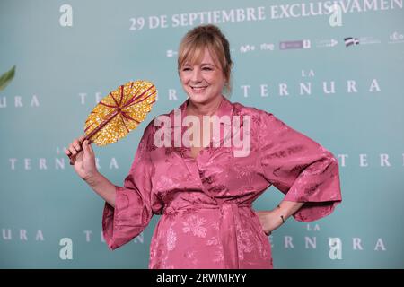 Emma Suarez nimmt am 20. September 2023 in Madrid, Spanien, am Fototermin „La Ternura“ im Hotel URSO Teil. Stockfoto