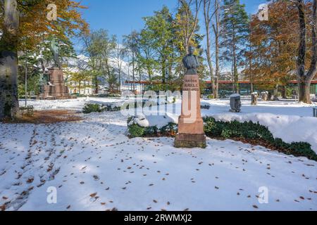 Kaiser-Karl-I-Denkmal am Bergisel - Innsbruck, Österreich Stockfoto