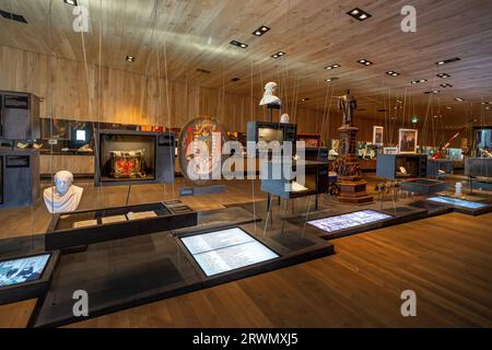 Ausstellung im Tiroler Panoramamuseum Interior - Innsbruck, Österreich Stockfoto