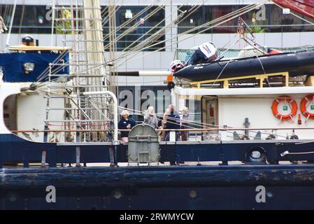 London, Vereinigtes Königreich, 18. September 2023. ZÄH, das größte hölzerne Großschiff ihrer Art auf der Welt. Credit PatPhoto/Alamy S Stockfoto