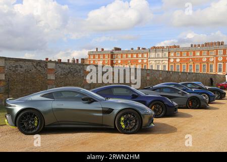 Aston Martin DBS Superleggera '59' (2019), Concours of Elegance 2023, Hampton Court Palace, London, Großbritannien, Europa Stockfoto