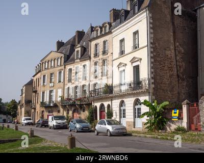 Quai Duguay-Trouin, Redon, die Häuser des Großhändlers Stockfoto